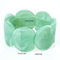 Irregular-shaped Resin Bracelet For Women