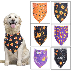 Serviette anti-bave pour animaux sur le thème d’Halloween