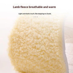 Winter Fleece-lined Extra-thick And Cuttable Wool Insoles