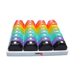 32-Pieces: Colored Compartments Monthly Pill, Medicine And Vitamin Organizer With Tray