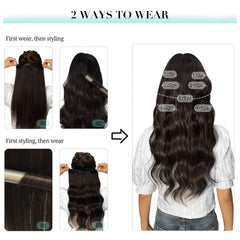 VIP Clip Extensions / Silky Straight 18" (140 g) - ClipeX System