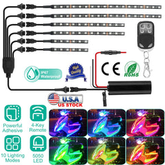6Pcs Motorcycle LED Light