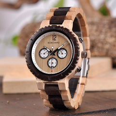 R08 Classic Wooden Analog Quartz Watch