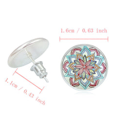 Mandala Flower Time Gemstone Necklace