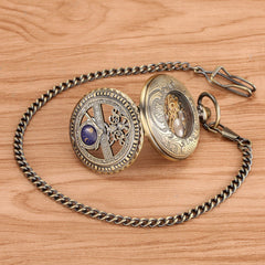 Roman-Numeral Manual Mechanical Pocket Watch
