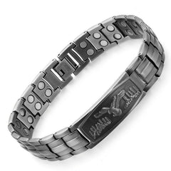 Curved-leaf Turtle-shell Negative-ion Energy Bracelet