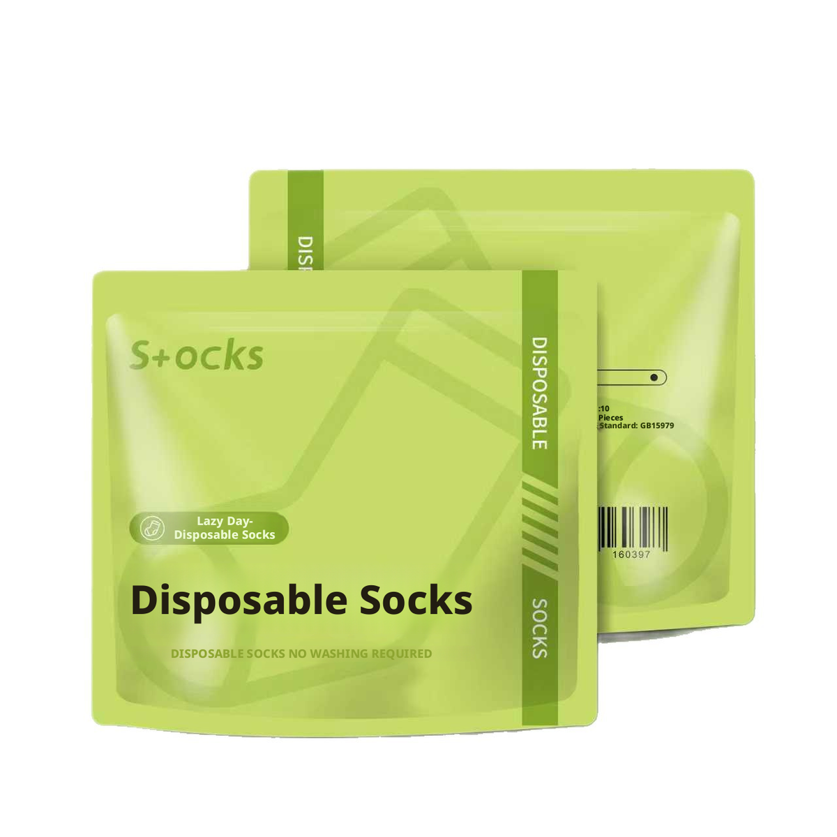 Chaussettes à enfiler pour journée décontractée-tube moyen-grises-polyester et coton-5 paires-1 sac