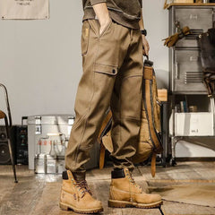 Pantalon de sport décontracté rétro et ample pour homme