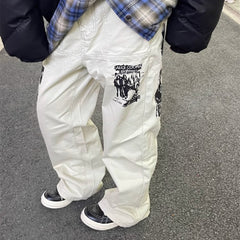 Jeans estampados de hip hop para hombre para primavera