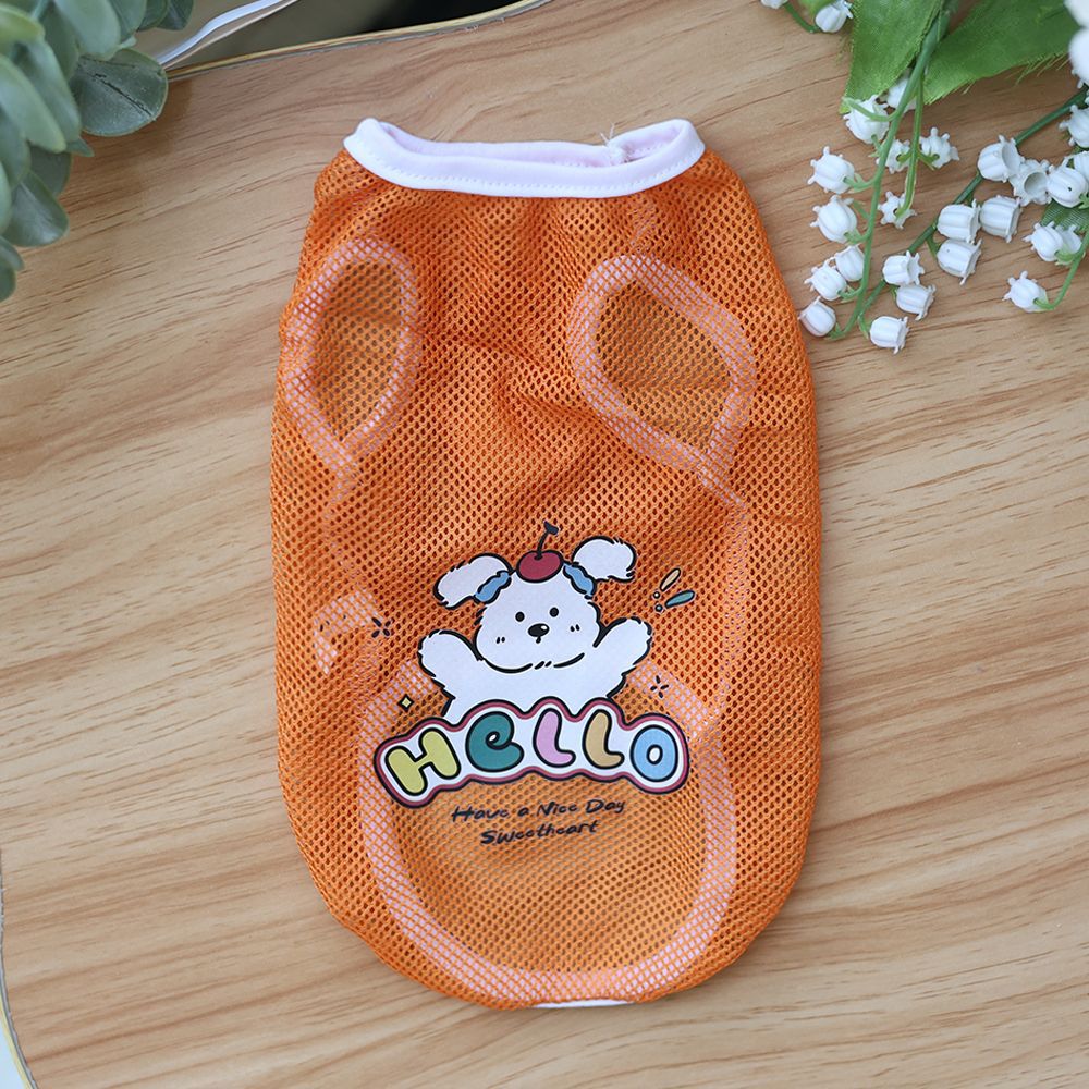 Gilet imprimé mignon pour animaux, motif cartoon, collection printemps-été