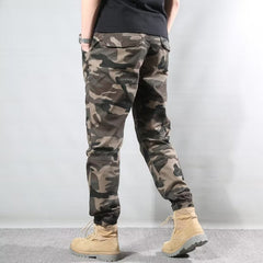 Pantalon rétro camouflage de style japonais pour homme, ajusté aux chevilles