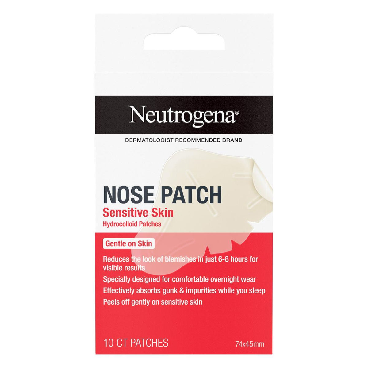 Patch nasal pour peaux sensibles Neutrogena - 10 unités