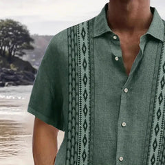 T-shirt à manches courtes imprimé en 3D pour homme