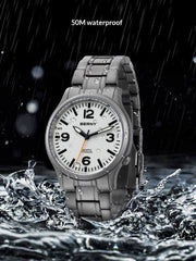 Bernie Mens Waterproof Highly Luminous Titanium Alloy Quartz Watch