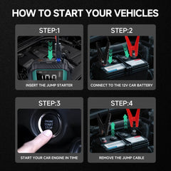 7-in-1 Emergency Car Power Supply Starter & Air Pump