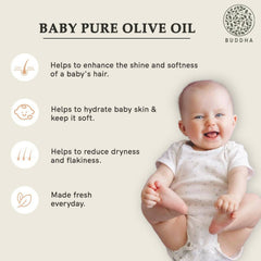 Huile d’olive vierge extra pure pour bébé, pressée à froid, Budda Natural