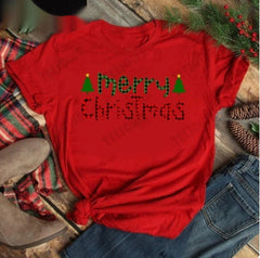 Fröhliche Weihnachten lässiges Damen-T-Shirt