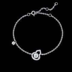 New Sterling Silver Gourd Bracelet For Women