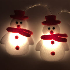 Christmas Decoration Snowman LED String Lights Garland Xmas Fairy Lights Decor For Home Navidad Christmas Ornament New Year