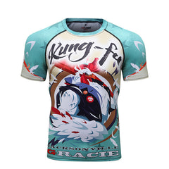 T-shirt homme à manches courtes avec impression numérique 3D représentant un animal