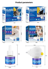 Agent apaisant anti-stress pour chats et chiens, diffuseur d'aromathérapie