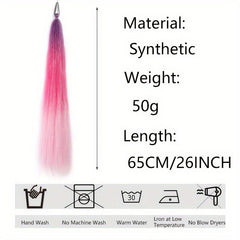 Laser Silk Women's European And American Ponytail Boxing Braid Color Wig