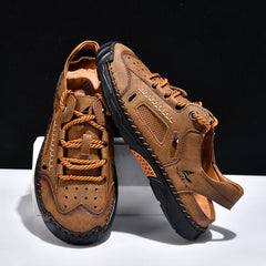Hand-sewn Casual Closed-toe Sandals