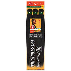 Sensationnel X-Pression 3X cheveux à tresser préétirés 58" - 1 noir jais