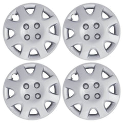 4-Pack: Hubcaps for Honda Civic 14-Inch and 8-Spoke - Silver