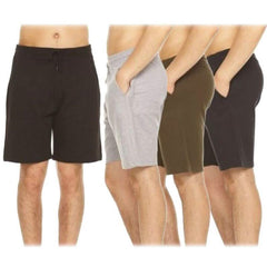 4-Pack: Men's French Terry Lounge Shorts