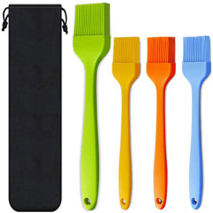 4-Pack: Silicone Basting Pastry Brush