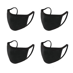 4-Pack: Washable & Reusable 2-Ply Cotton Fabric Reversible Face Mask
