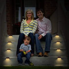 4-Piece: Solar Powered LED Step Lights