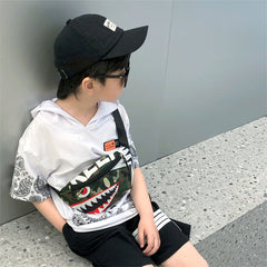 Little Shark Children's Handsome Fashion Trending Chest Bag