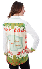 Chesapeake Hi-Lo Tunic Swimmers Print