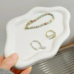 Simple Stylish Cloud Ceramic Jewelry Storage