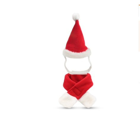 Ensemble bonnet et écharpe de Noël pour chats, chiens et petits animaux