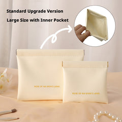 Self-closing storage bag-pink small-1 pack