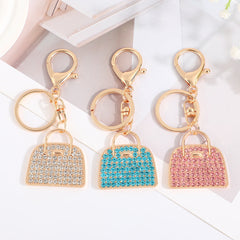 Creative Handbag Charm Minimalist Diamond-studded Keychain