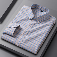 Men's Cotton Long Sleeve Oxford Woven Shirts