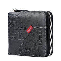 European And American Mens Vintage Bi-Fold Wallet