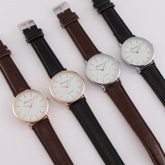 Ultra-thin Minimalist Leather Belt For Men
