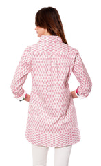 Vail Tunic Mini Pink Palms Print