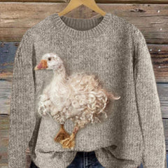 Sweat-shirt pour femme à col rond, avec imprimé festif de citrouille-lanterne