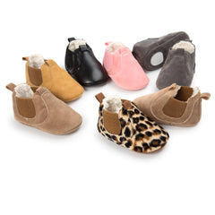 Small Leather Soft Comfy Baby Shoes Newborn Cotton Toddler Durable Lightweight Boots