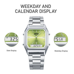Couples Business Wristwatch Minimalist Stylish Multi-functional Alarm Watch