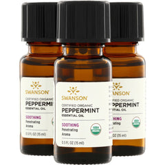 Certified Organic Peppermint Essential Oil - 3 Pack
