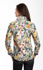 Cape Cod Top with Flowers and Creatures