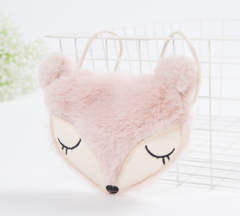 Bolso infantil de tela con dibujos animados, mini bolso de hombro tipo mochila, pequeño zorro