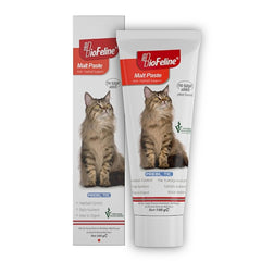 Biofeline Anti-Hairball Malt Paste for Cats - Natural Digestive Aid, 100g